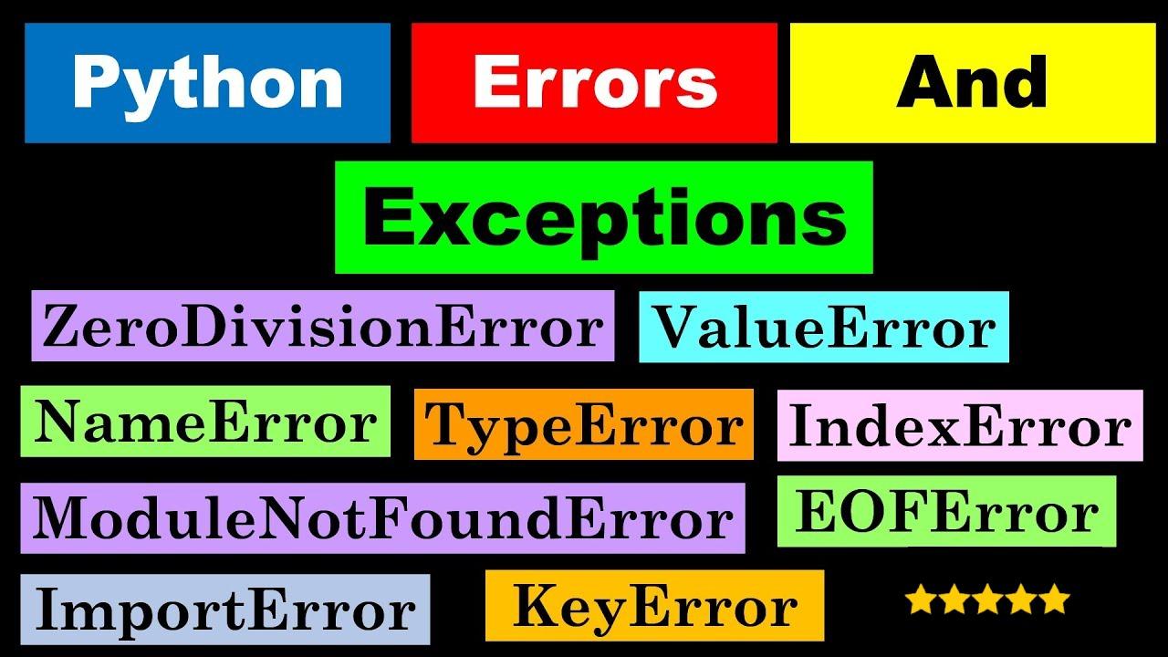 Errors and Exceptions In Python