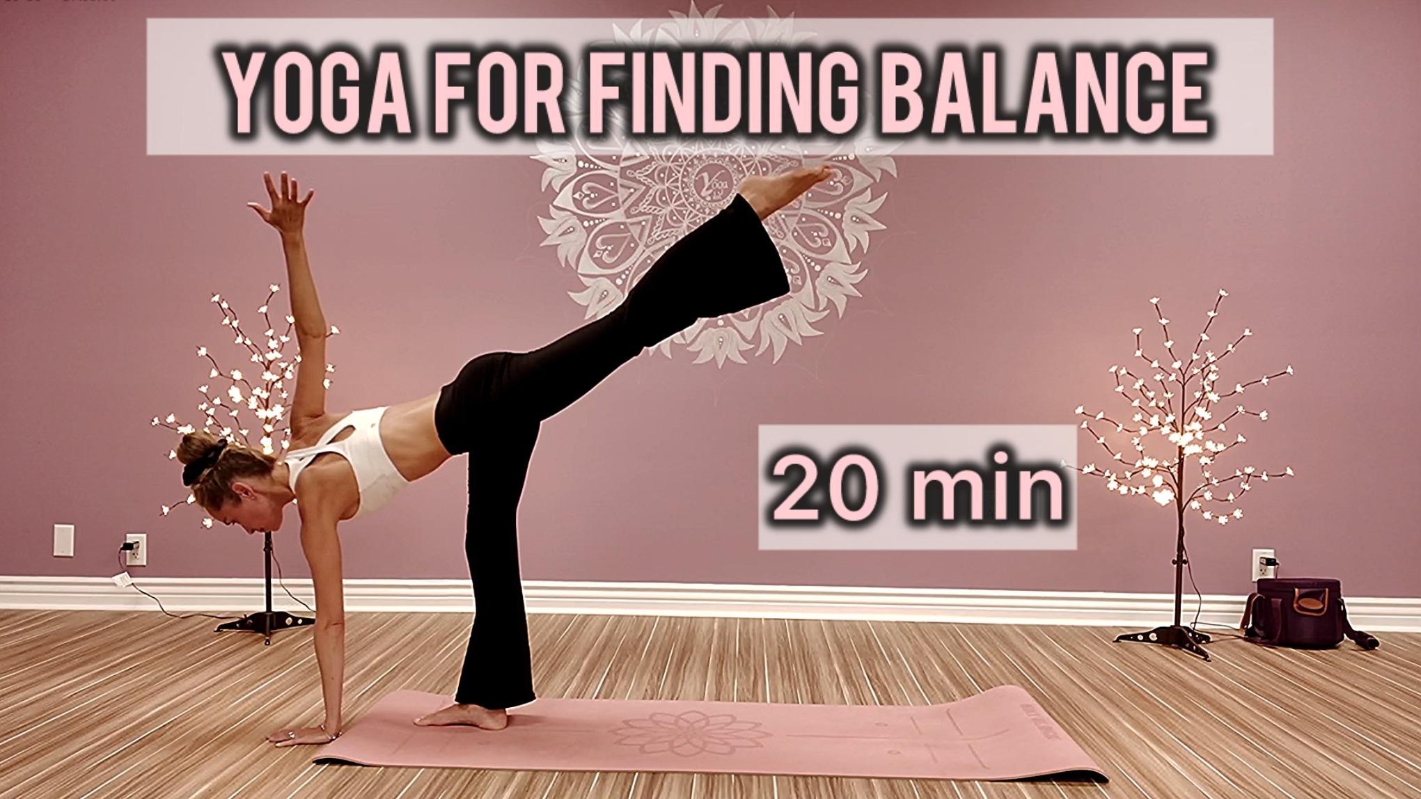 20 min yoga for finding balance